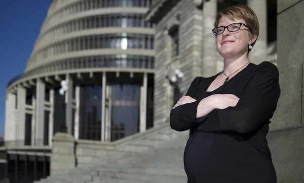 Holly Walker pregnant at Parliament