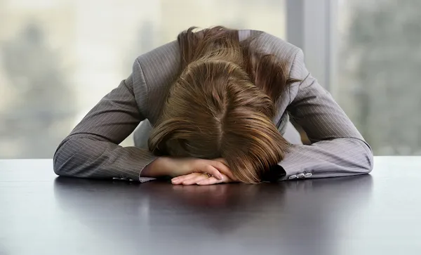 Bad day at the office – “defeated business person”