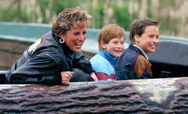 Diana, William & Harry At Thorpe Park
