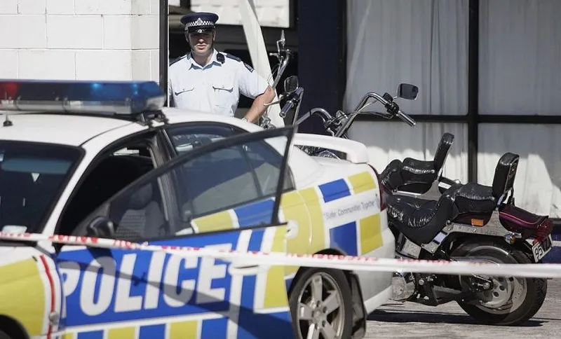 Police Cordoned Off The Black Power Gang Headquarters