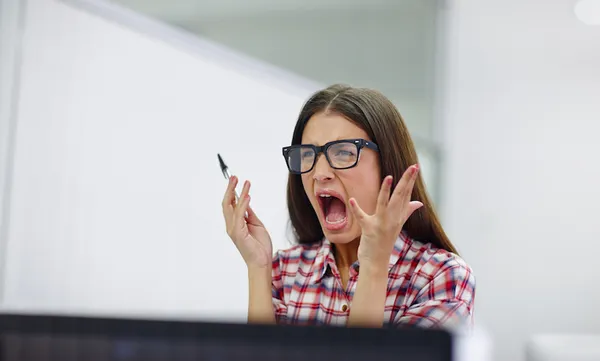 Angry frustrated woman