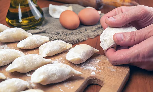 hand made dumplings