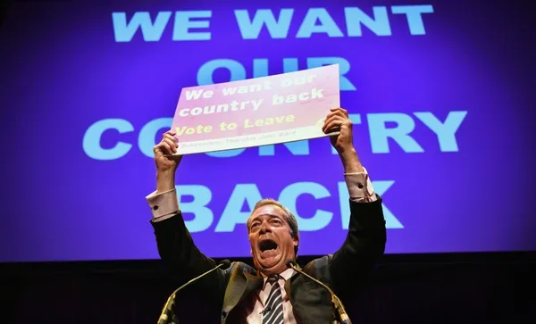 Nigel Farage And Kate Hoey Hold Public “We Want Our Country Back” Meeting
