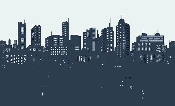 Silhouette background city
