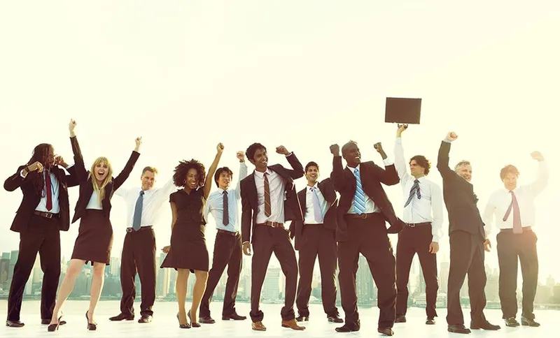 Business People New York Celebration Concept