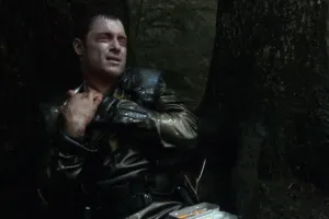 dewy forest, dying man