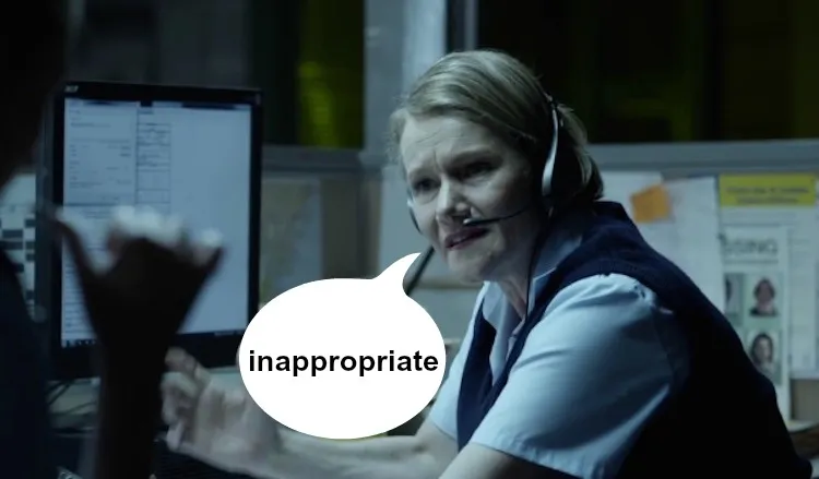 inappropriate