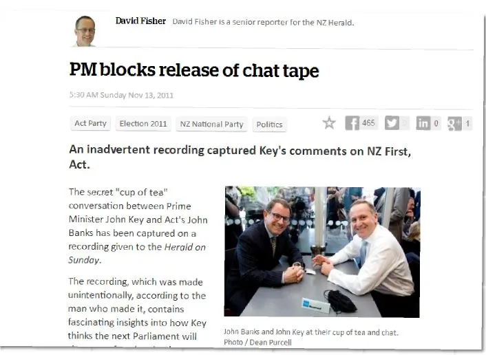How the Herald on Sunday reported the story in 2011