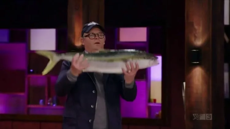 al holding fish
