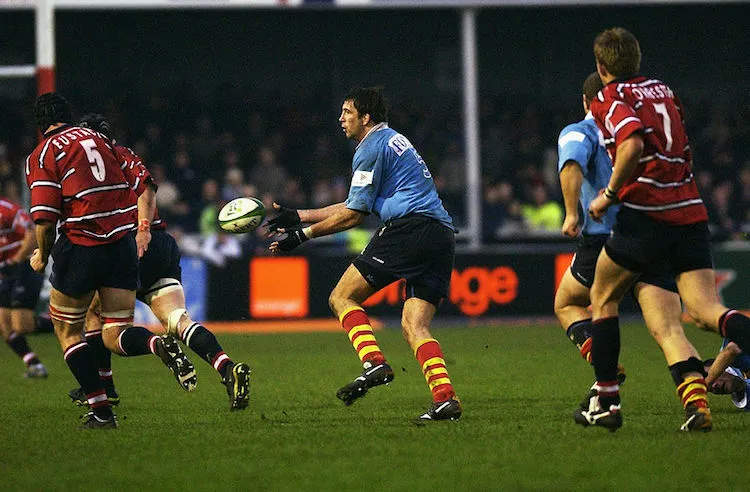 The author in action for Perpignan, December 2002. (Photo: Getty).