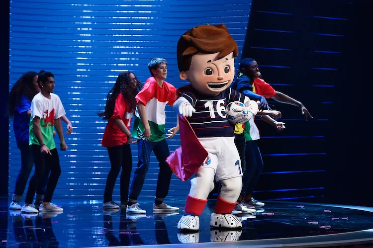 EURO 2016 official mascot 'Super Victor'.  (Photo by Pascal Le Segretain/Getty Images)