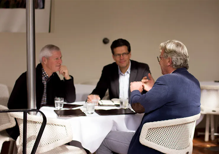 From left: Mark Jennings, Tim Murphy and Bill Ralston. Image credit: José Barbosa