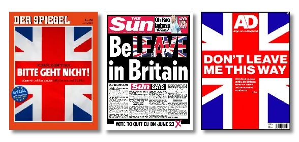 The Sun says leave, but German and Dutch titles say stay