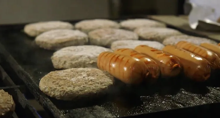 Patties on BBQ