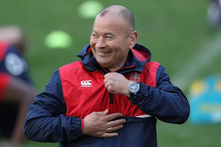 Rare photo of a rugby coach smiling. (Photo: Getty Images)