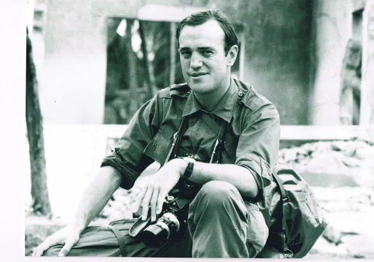 Peter Arnett in Kien Hoa province, Vietnam, 1964.