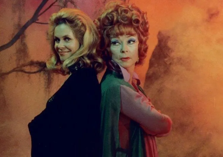 Elizabeth Montgomery and Agnes Moorehead from Bewitched. Image: Sony Pictures Home Entertainment