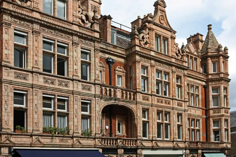 Flats in Mayfair, central London. Yes it's an apartment building but unless you are a part of a polyamorous throuple consisting of an accountant, Supreme Court Justice and a heart surgeon, you can't afford to live here. (Photo: iStock)