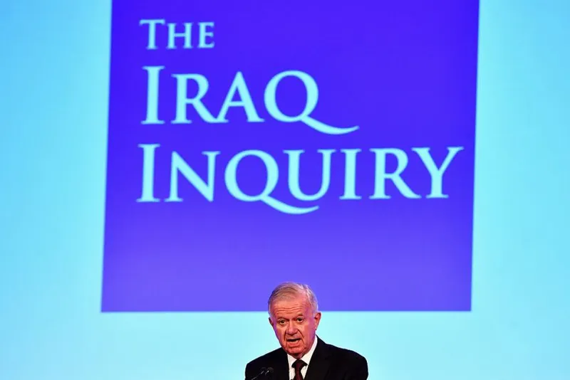 Sir John Chilcot, speaking upon the launch of his reportat the Queen Elizabeth II Centre in Westminster on July 6, 2016 in London, England. The Iraq Inquiry Report into the UK government's involvement in the 2003 Iraq War under the leadership of Tony Blair is published today. The inquiry, which concluded in February 2011, was announced by then Prime Minister Gordon Brown in 2009 and is published more than seven years later.