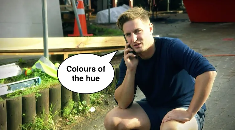 Sam on phone