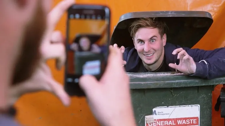 Sam in bin