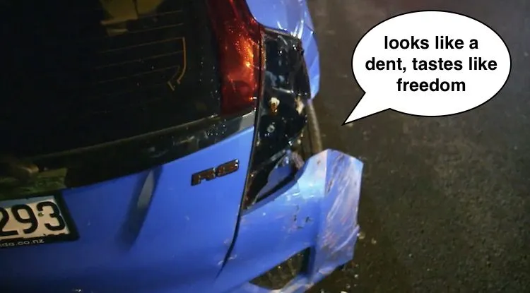 car crash copy