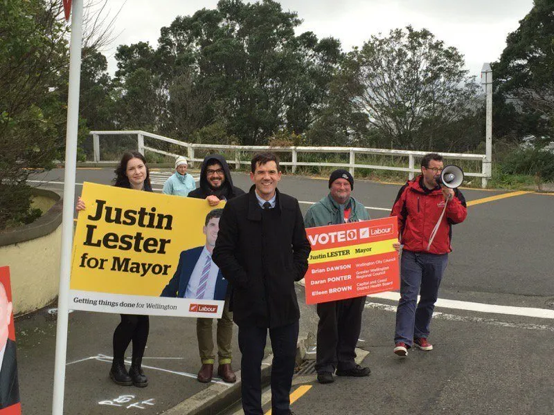 Air-safety-card good looks: Justin Lester. Photo: Lester's Twitter feed