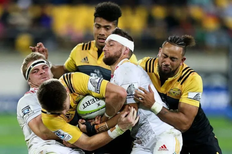 Chiefs vs Hurricanes, a match-up so good they dedicated an entire round to it. (Photo by Hagen Hopkins/Getty Images)