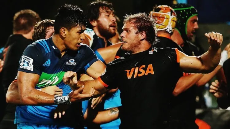 Rieko Ioane is in no way responsible for the 2017 Super Rugby schedule. (Photo by Getty Images)