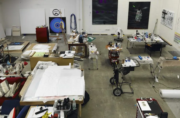 Becky Nunes, Shane Cotton’s Palmerston North studio, 2016.