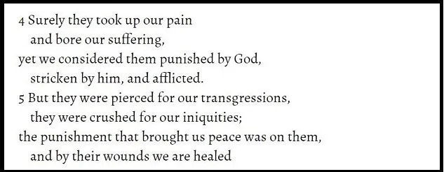 AN EXTRACT FROM ISAIAH 53 REGARDING THE COLIN CRAIG JURY