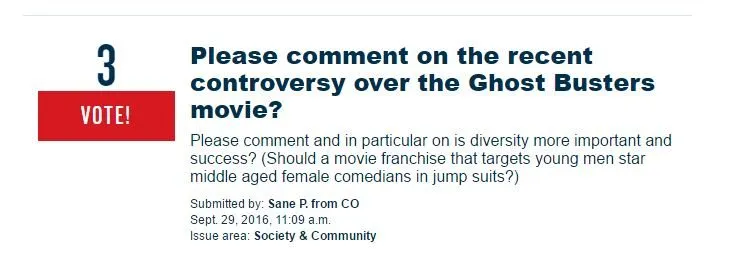 ghostbusters controversy trump clinton