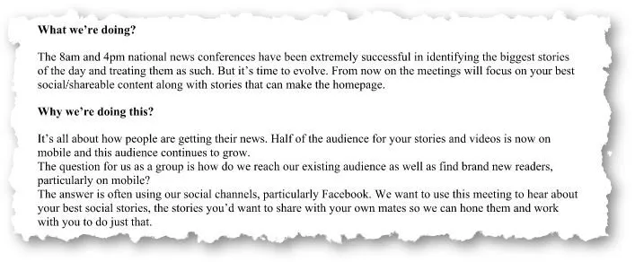 THE FAIRFAX EDITORIAL MEMO