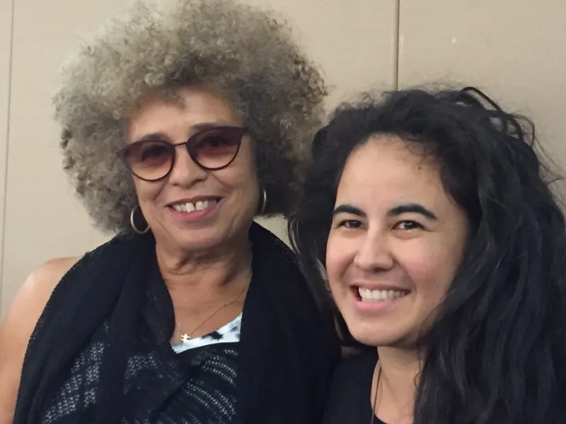 Angela Davis and Julia Whaipooti, chair of JustSpeak. Photo: JustSpeak