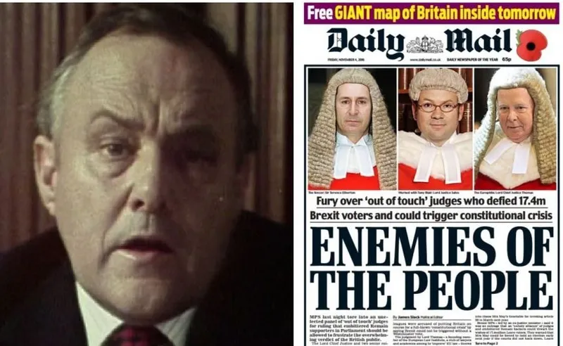 An angry, populist prime minister, 1975, and an angry, populist newspaper, 2016