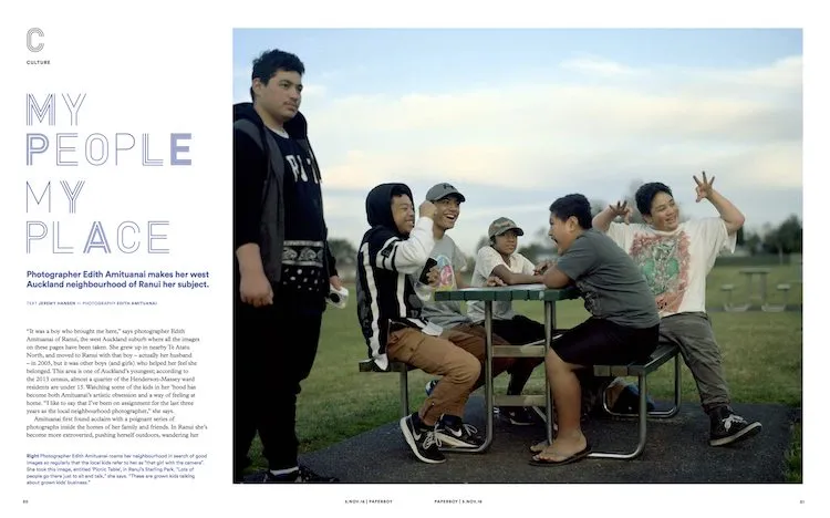 A SPREAD FROM PAPERBOY'S LAUNCH ISSUE