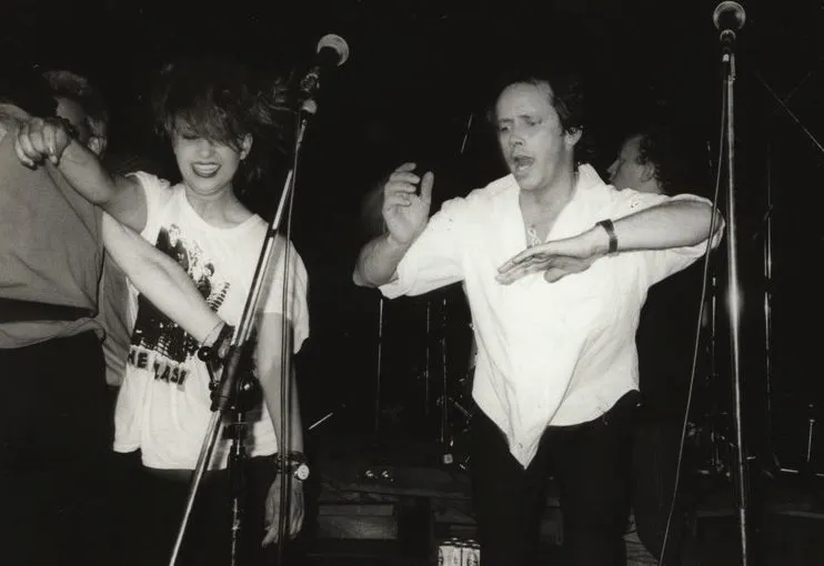 RAY COLUMBUS AT THE RIP IT UP PARTY IN 1985