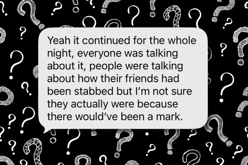 Many teenagers believed the stories at first