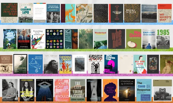44 book covers arranged in four rows.