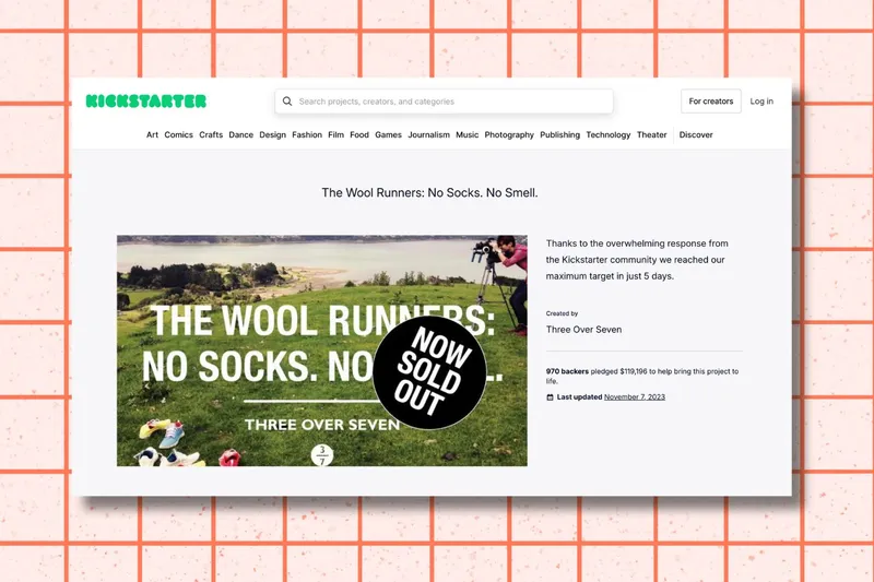 Allbirds Kickstarter campaign