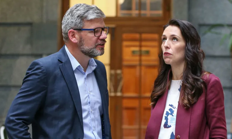 Iain Lees-Galloway with Jacinda Ardern