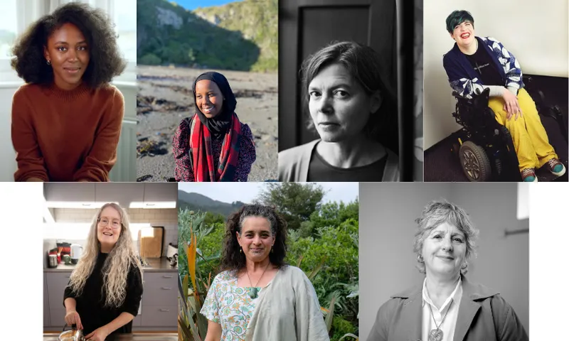 A grid of seven writers arranged in two rows.