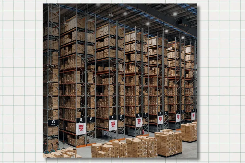 Inside AS Colour's North Carolina distribution centre.