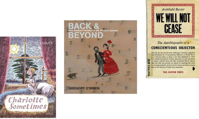 Three book covers ascending.