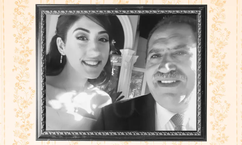 Sara Qasem and her father