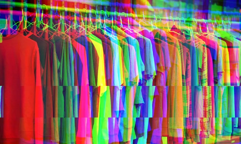 A rack of clothes.