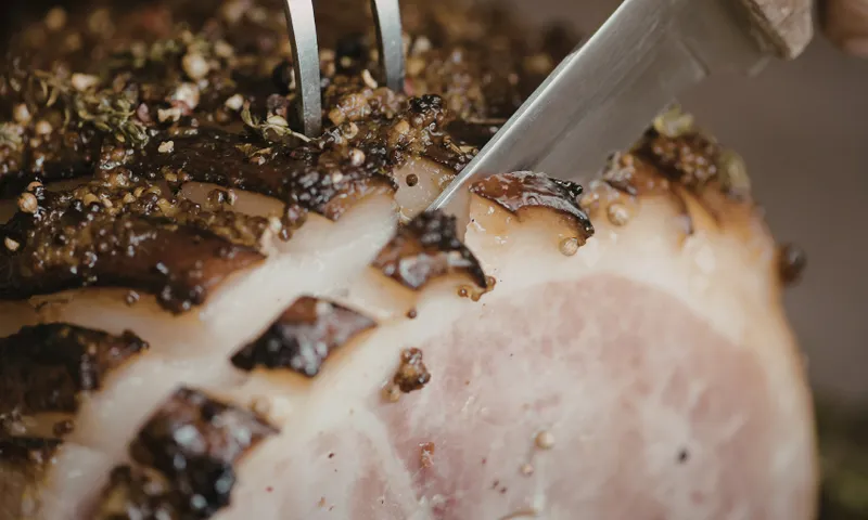Glazed ham