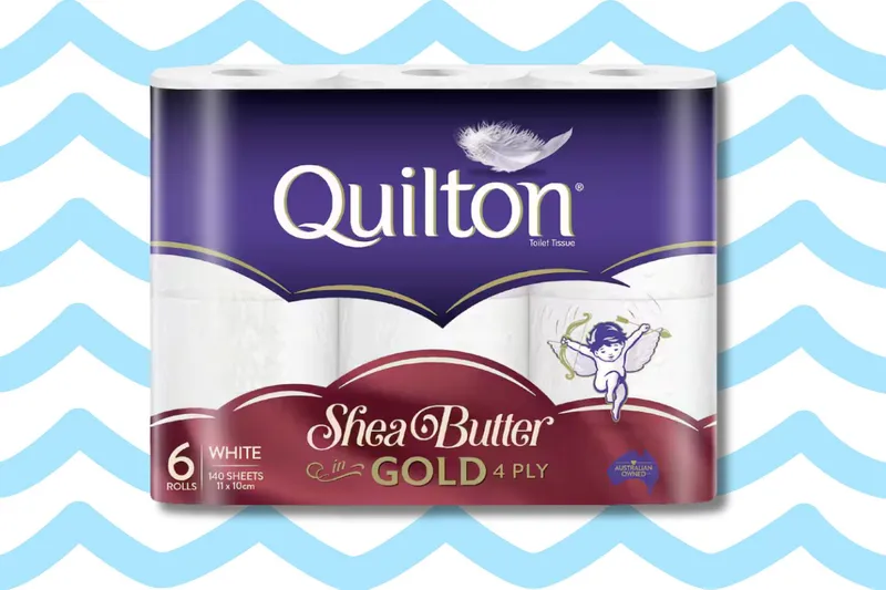 Quilton toilet paper with shea butter