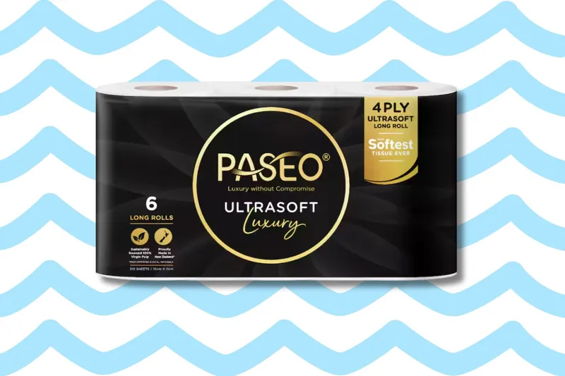 Paseo Ultrasoft toilet paper.