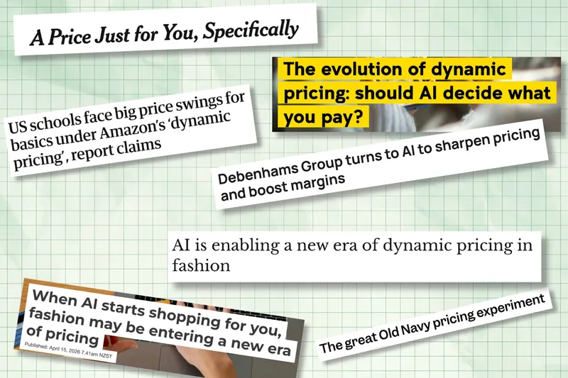 Headlines about dynamic pricing.